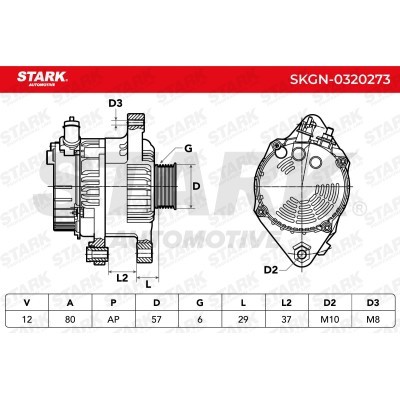 Alternator Stark SKGN-0320273 SKGN-0320273 - photo 6
