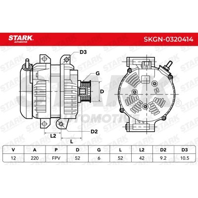 Alternator Stark SKGN-0320414 SKGN-0320414 - photo 5