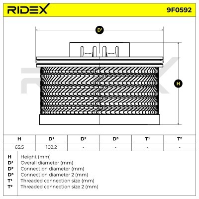 Fuel Filter RIDEX 9F0592 9F0592 - photo 6