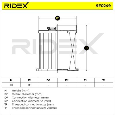 Fuel Filter RIDEX 9F0249 9F0249 - photo 5