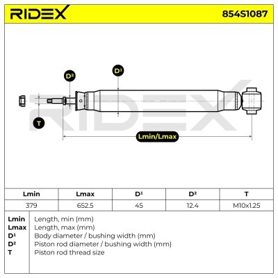 Shock Absorber RIDEX 854S1087 854S1087 - photo 8