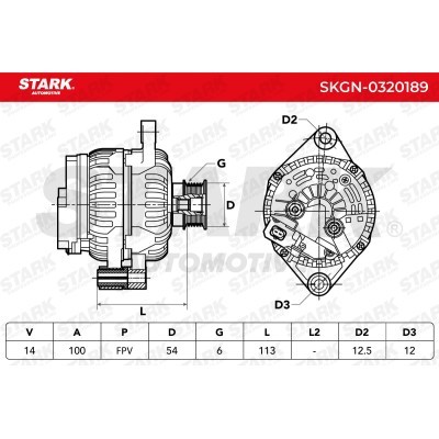 Alternator Stark SKGN-0320189 SKGN-0320189 - photo 7