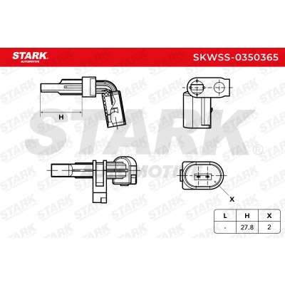 ABS Sensor Stark SKWSS-0350365 SKWSS-0350365 - photo 6