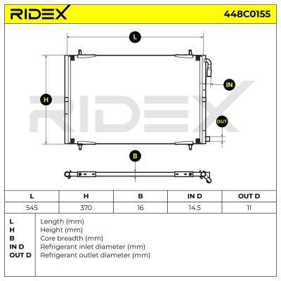 A/C condenser 448C0155 - photo 5