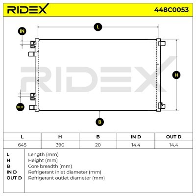 A/C condenser 448C0053 - photo 8