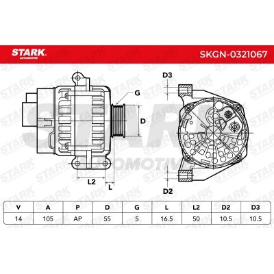 Alternator Stark SKGN-0321067 SKGN-0321067 - photo 6