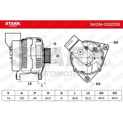 Alternator Stark SKGN-0320135 SKGN-0320135 - photo 6