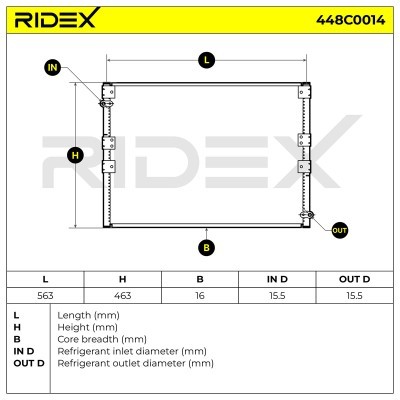 A/C condenser 448C0014 - photo 6
