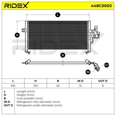 A/C condenser 448C0003 - photo 6