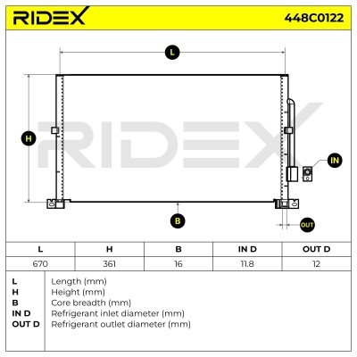 A/C condenser 448C0122 - photo 5