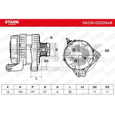Alternator Stark SKGN-0320948 SKGN-0320948 - photo 7