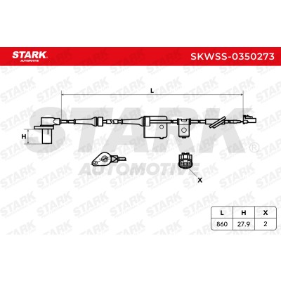 ABS Sensor Stark SKWSS-0350273 SKWSS-0350273 - photo 6
