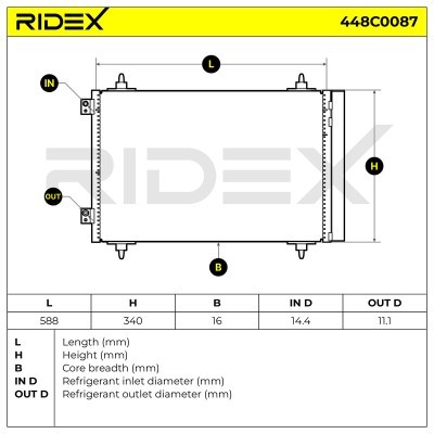 A/C condenser 448C0087 - photo 5