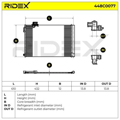 A/C condenser 448C0077 - photo 7