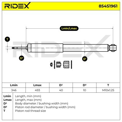 Shock Absorber RIDEX 854S1961 854S1961 - photo 6