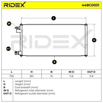 A/C condenser 448C0031 - photo 10