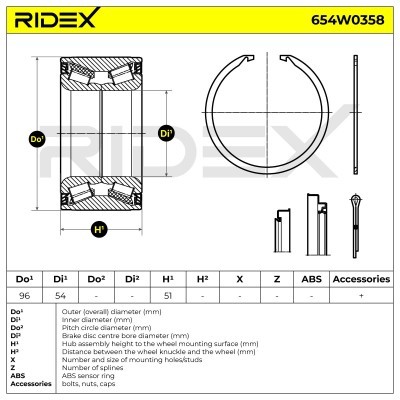 Wheel Bearing RIDEX 654W0358 654W0358 - photo 4