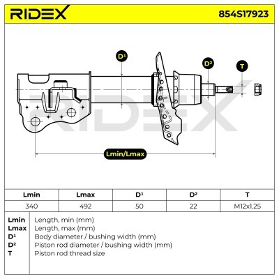 Shock Absorber RIDEX 854S17923 854S17923 - photo 6
