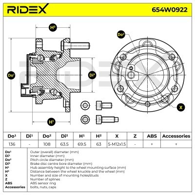 Wheel Bearing RIDEX 654W0922 654W0922 - photo 5