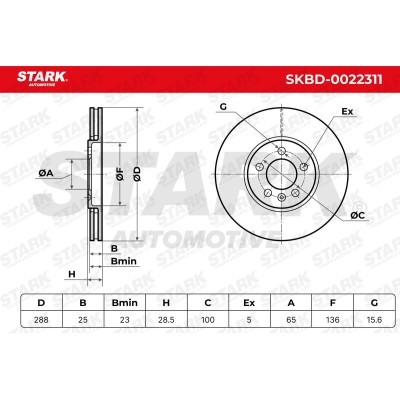 Brake Disc Stark SKBD-0022311 SKBD-0022311 - photo 5