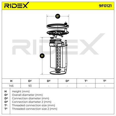 Fuel Filter RIDEX 9F0121 9F0121 - photo 6