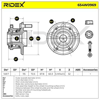 Wheel Bearing RIDEX 654W0969 654W0969 - photo 5