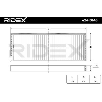 Cabin Air Filter RIDEX 424I0143 424I0143 - photo 6