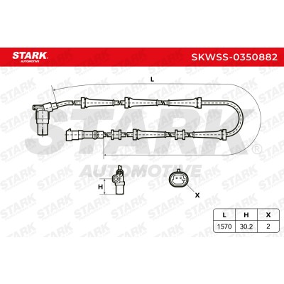 ABS Sensor Stark SKWSS-0350882 SKWSS-0350882 - photo 6