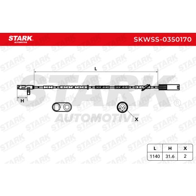 ABS Sensor Stark SKWSS-0350170 SKWSS-0350170 - photo 5