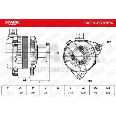 Alternator Stark SKGN-0320194 SKGN-0320194 - photo 9