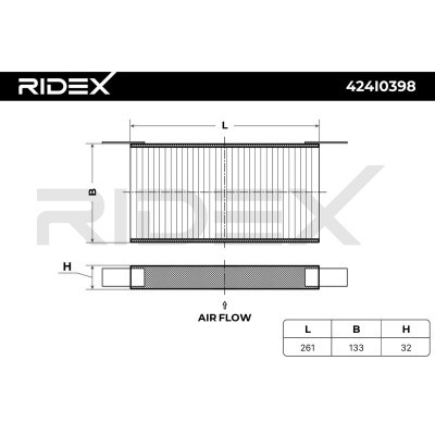 Cabin Air Filter RIDEX 424I0398 424I0398 - photo 5