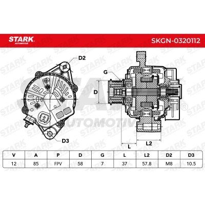 Alternator Stark SKGN-0320112 SKGN-0320112 - photo 7