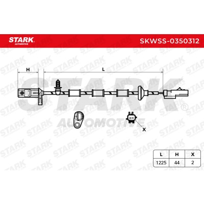 ABS Sensor Stark SKWSS-0350312 SKWSS-0350312 - photo 6
