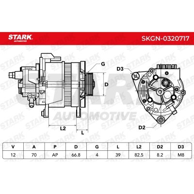 Alternator Stark SKGN-0320717 SKGN-0320717 - photo 7