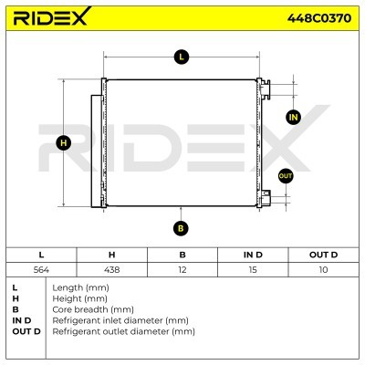A/C condenser 448C0370 - photo 8