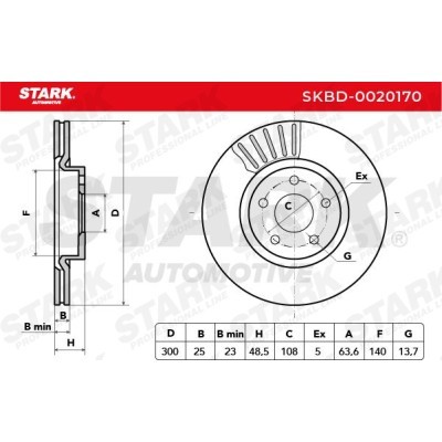 Brake Disc Stark SKBD-0020170 SKBD-0020170 - photo 6
