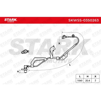 ABS Sensor Stark SKWSS-0350263 SKWSS-0350263 - photo 5