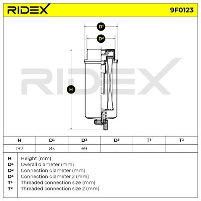 Fuel Filter RIDEX 9F0123 9F0123 - photo 4
