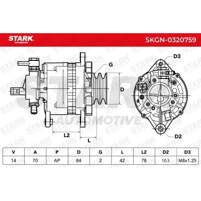 Alternator Stark SKGN-0320759 SKGN-0320759 - photo 5