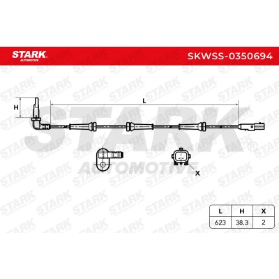 ABS Sensor Stark SKWSS-0350694 SKWSS-0350694 - photo 6