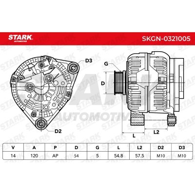 Alternator Stark SKGN-0321005 SKGN-0321005 - photo 7