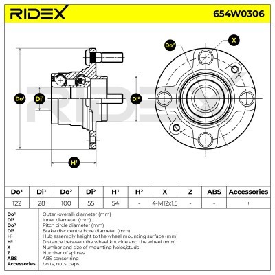 Wheel Bearing RIDEX 654W0306 654W0306 - photo 6