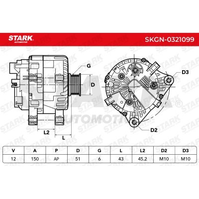 Alternator Stark SKGN-0321099 SKGN-0321099 - photo 7
