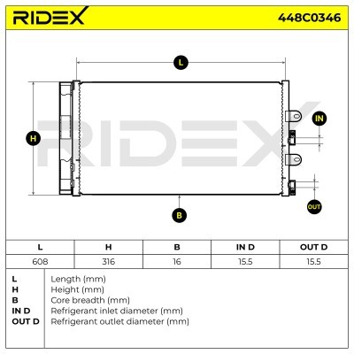 A/C condenser 448C0346 - photo 6