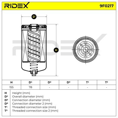 Fuel Filter RIDEX 9F0217 9F0217 - photo 5