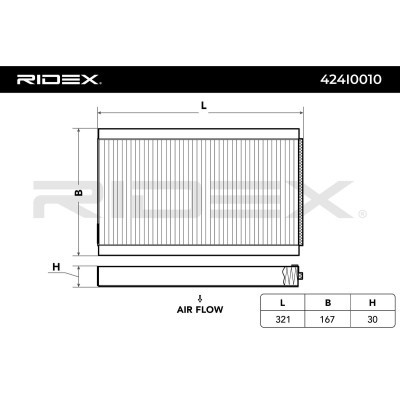 Cabin Air Filter RIDEX 424I0010 424I0010 - photo 3