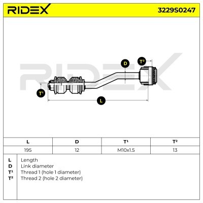 Stabilizer Link RIDEX 3229S0247 3229S0247 - photo 5