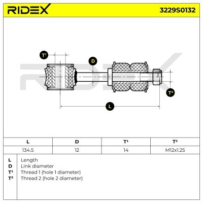 Stabilizer Link RIDEX 3229S0132 3229S0132 - photo 7