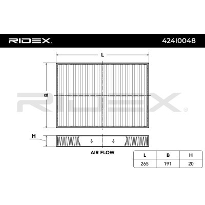 Cabin Air Filter RIDEX 424I0048 424I0048 - photo 3