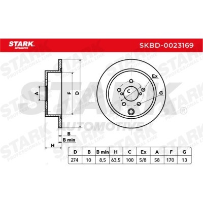 Brake Disc Stark SKBD-0023169 SKBD-0023169 - photo 3